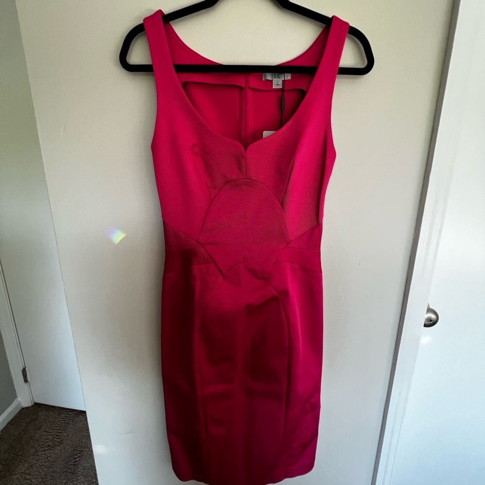 NWT Zac Posen Neon Pink Bandage Dress